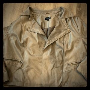 Cute leather like jacket
